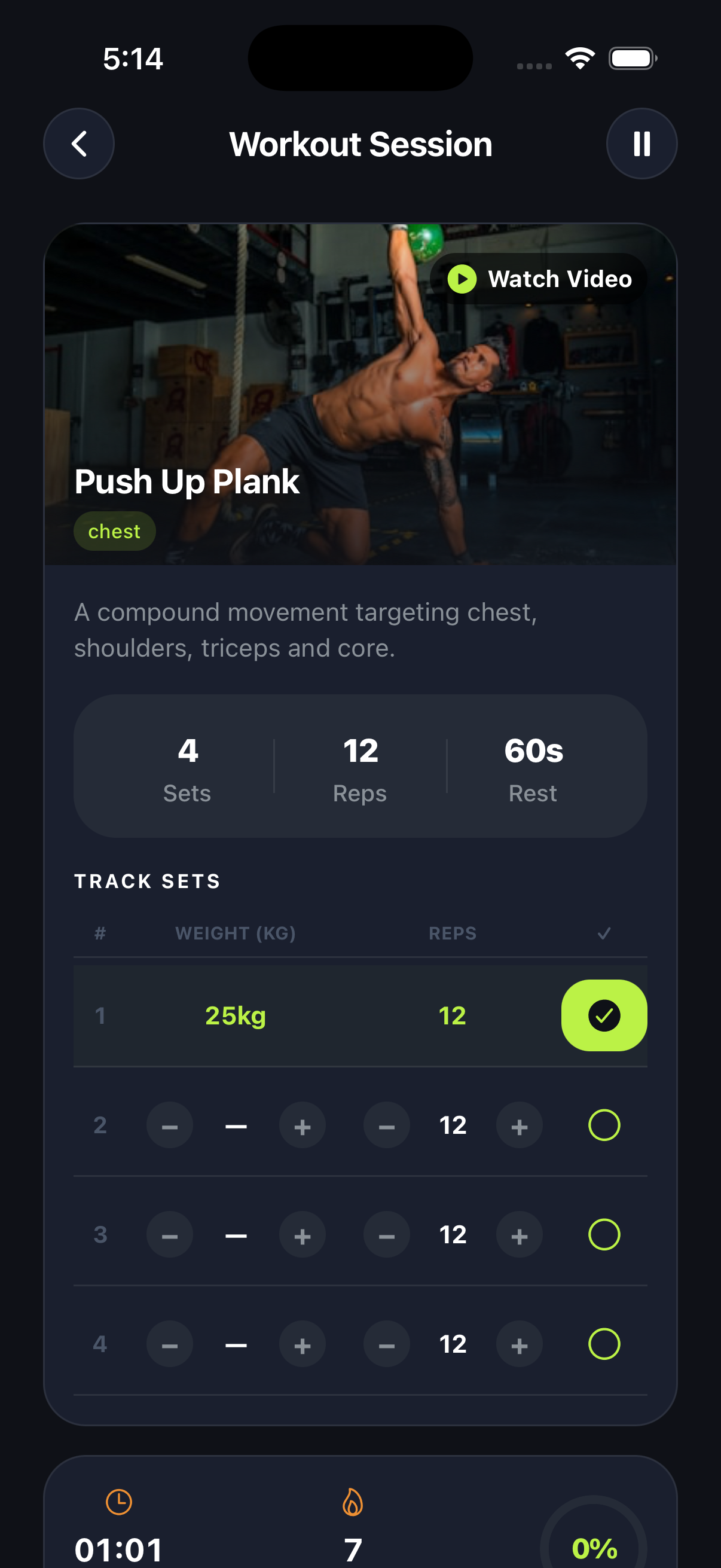 Workout Session